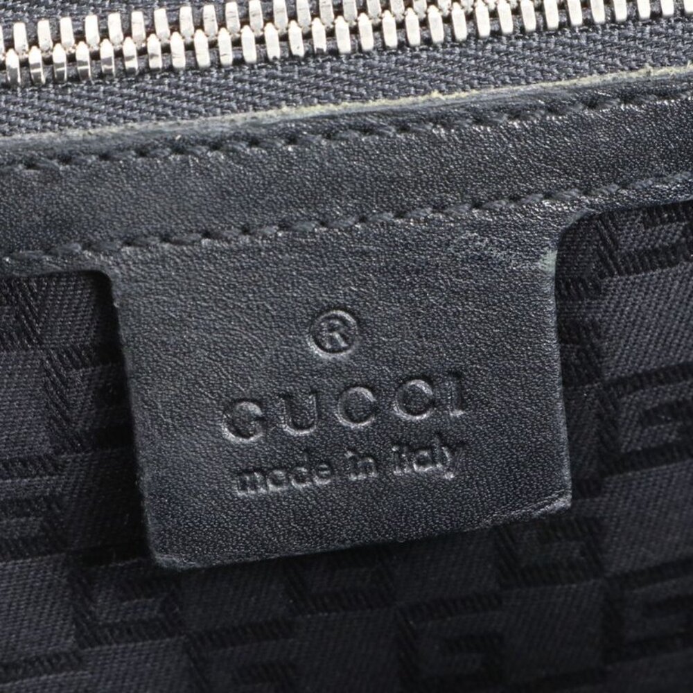Gucci Interlocking Perforated Leather Handbag Tot… - image 8